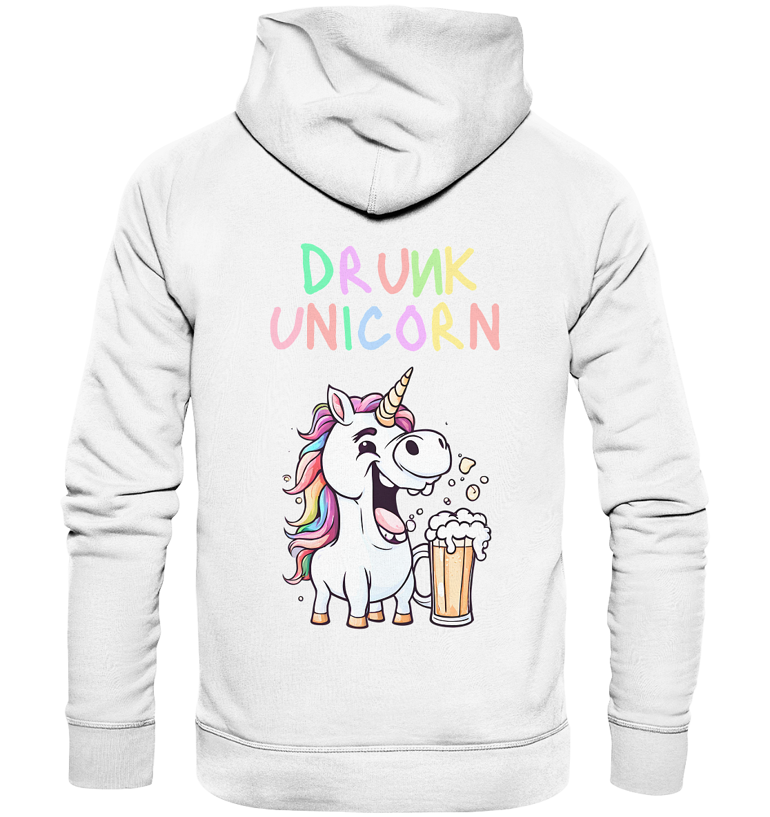 "Drunk Unicorn" | Hoodie Unisex [Backprint]