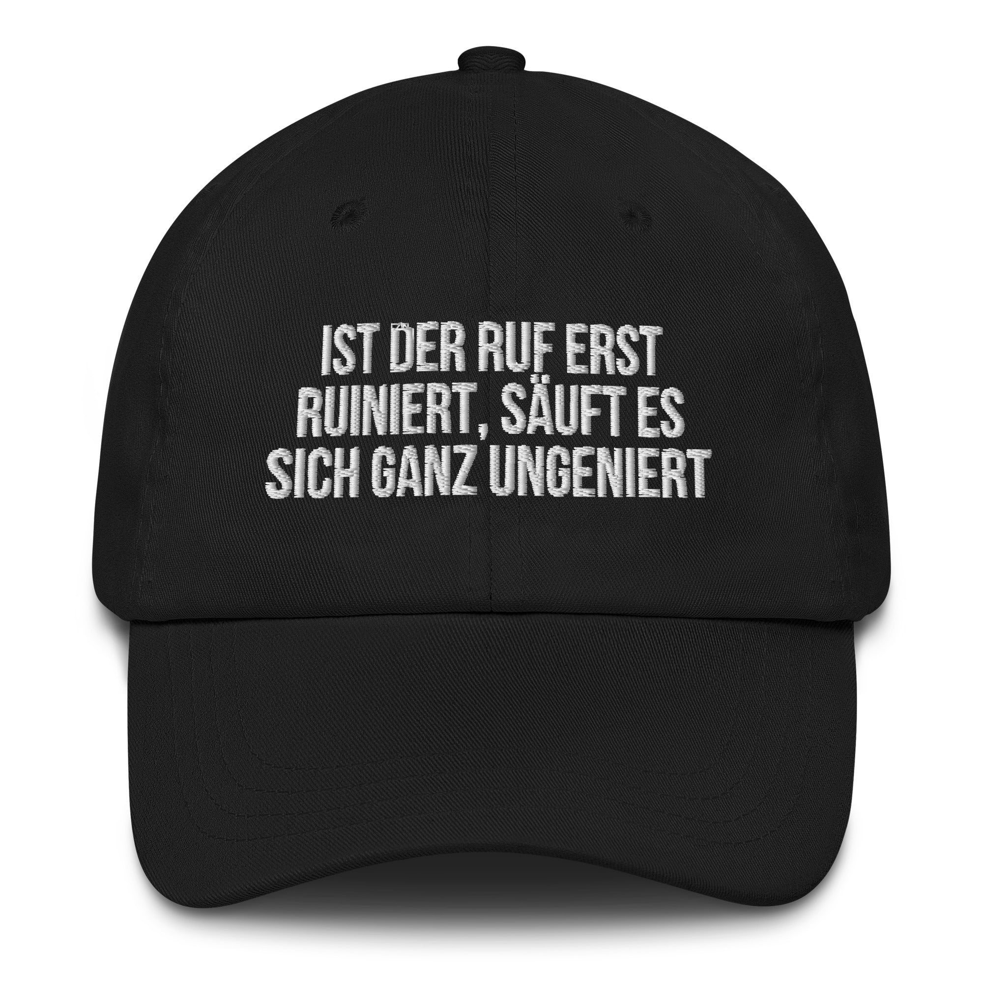 Baseballkappe "Ist Der Ruf Erst Ruiniert..." schwarz