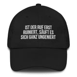 Baseballkappe "Ist Der Ruf Erst Ruiniert..." schwarz