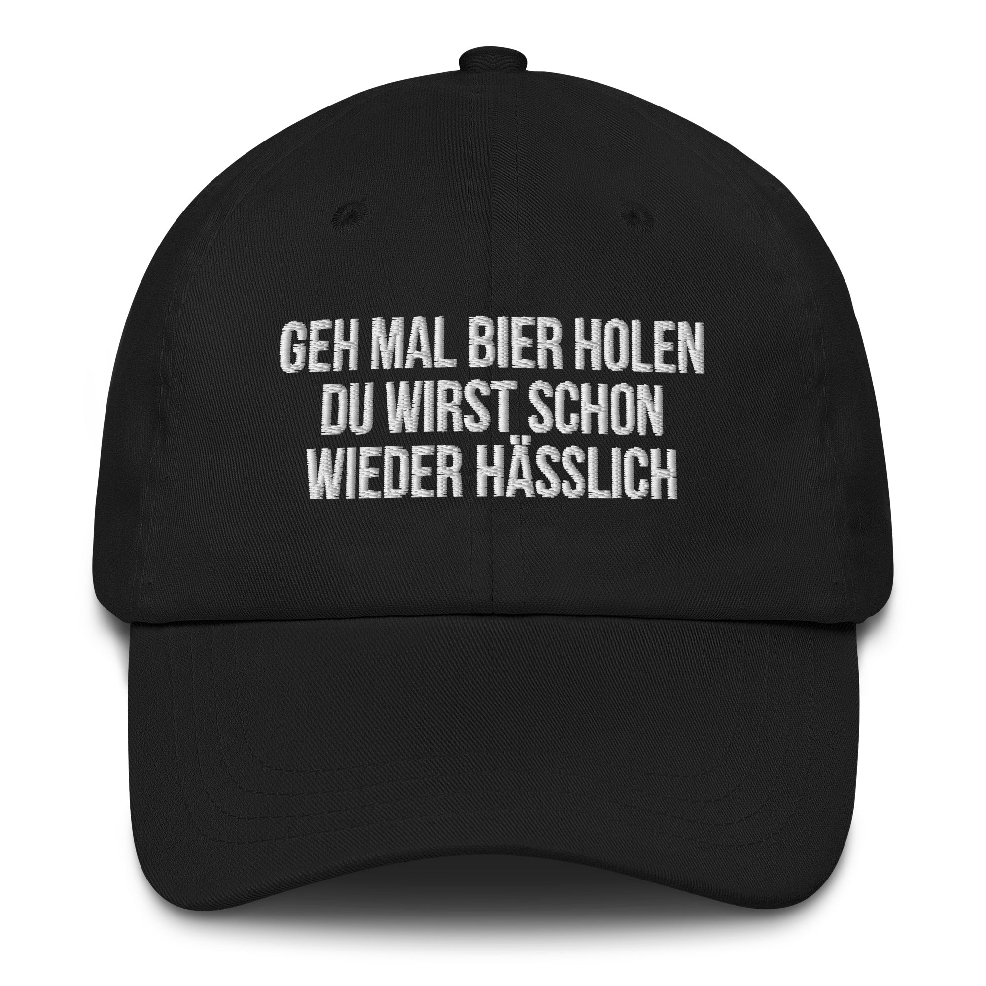 Baseballkappe "Geh Mal Bier Holen" schwarz