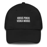 Baseballkappe "Hokus Pokus Vodka Modus" schwarz