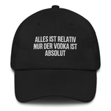 Baseballkappe "Vodka Ist Absolut" schwarz