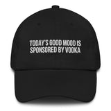 Baseballkappe "Sponsored By Vodka" schwarz