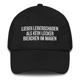Baseballkappe "Lieber Leberschaden Als Kein Lecker Bierchen Im Magen"