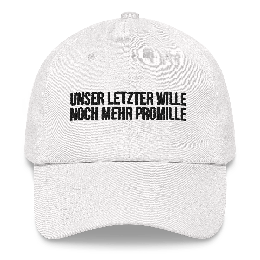 Baseballkappe "Unser Letzter Wille"