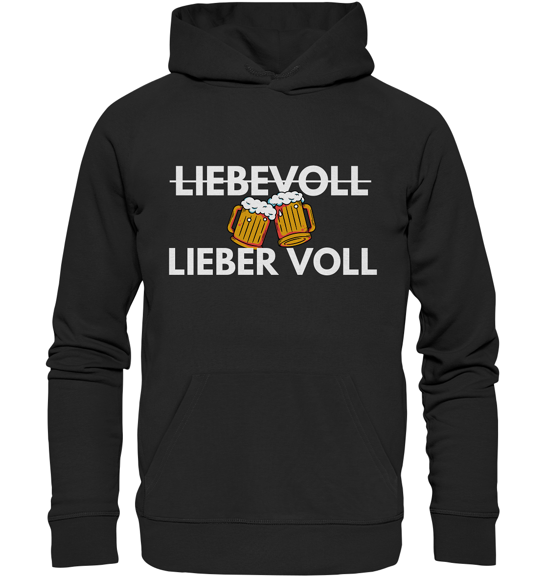 "Liebevoll - Lieber Voll" | Hoodie Unisex