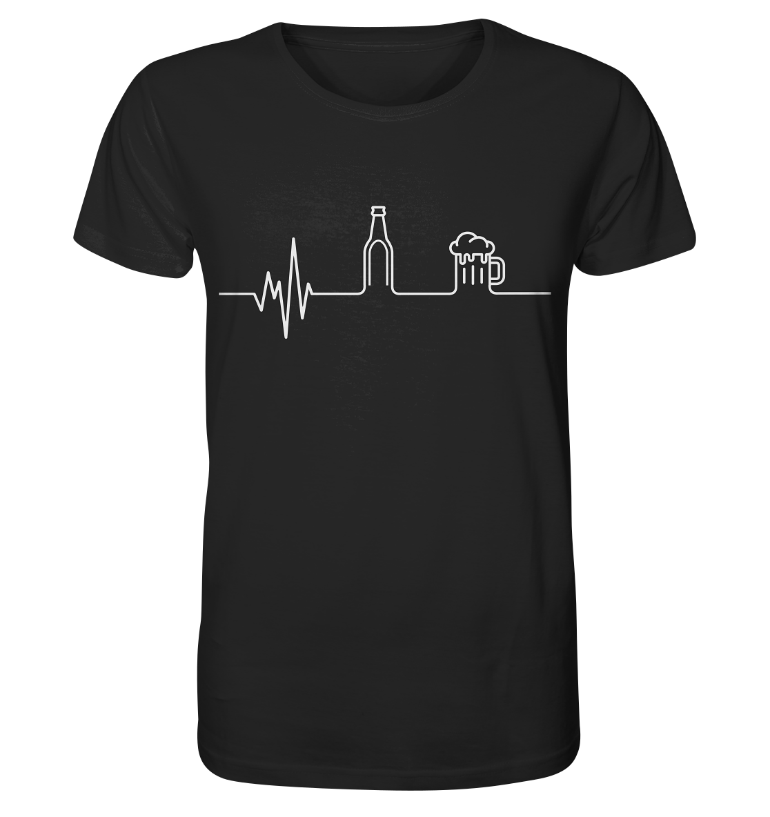 "Bier Herzschlag" - Organic Shirt