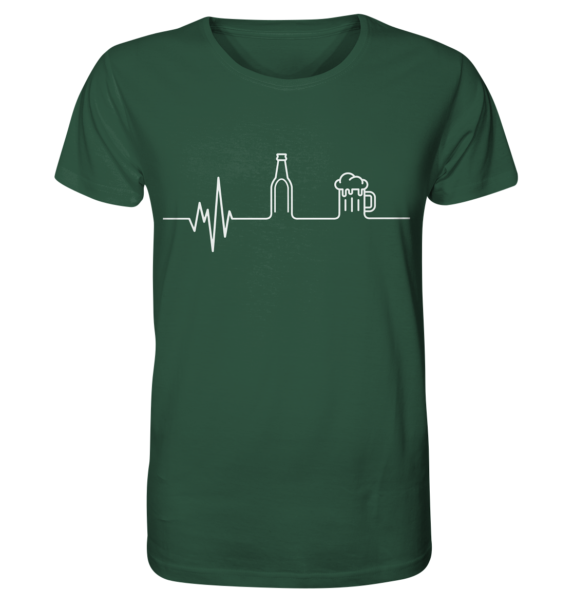 "Bier Herzschlag" - Organic Shirt