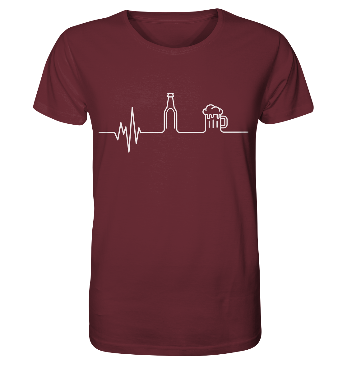 "Bier Herzschlag" - Organic Shirt