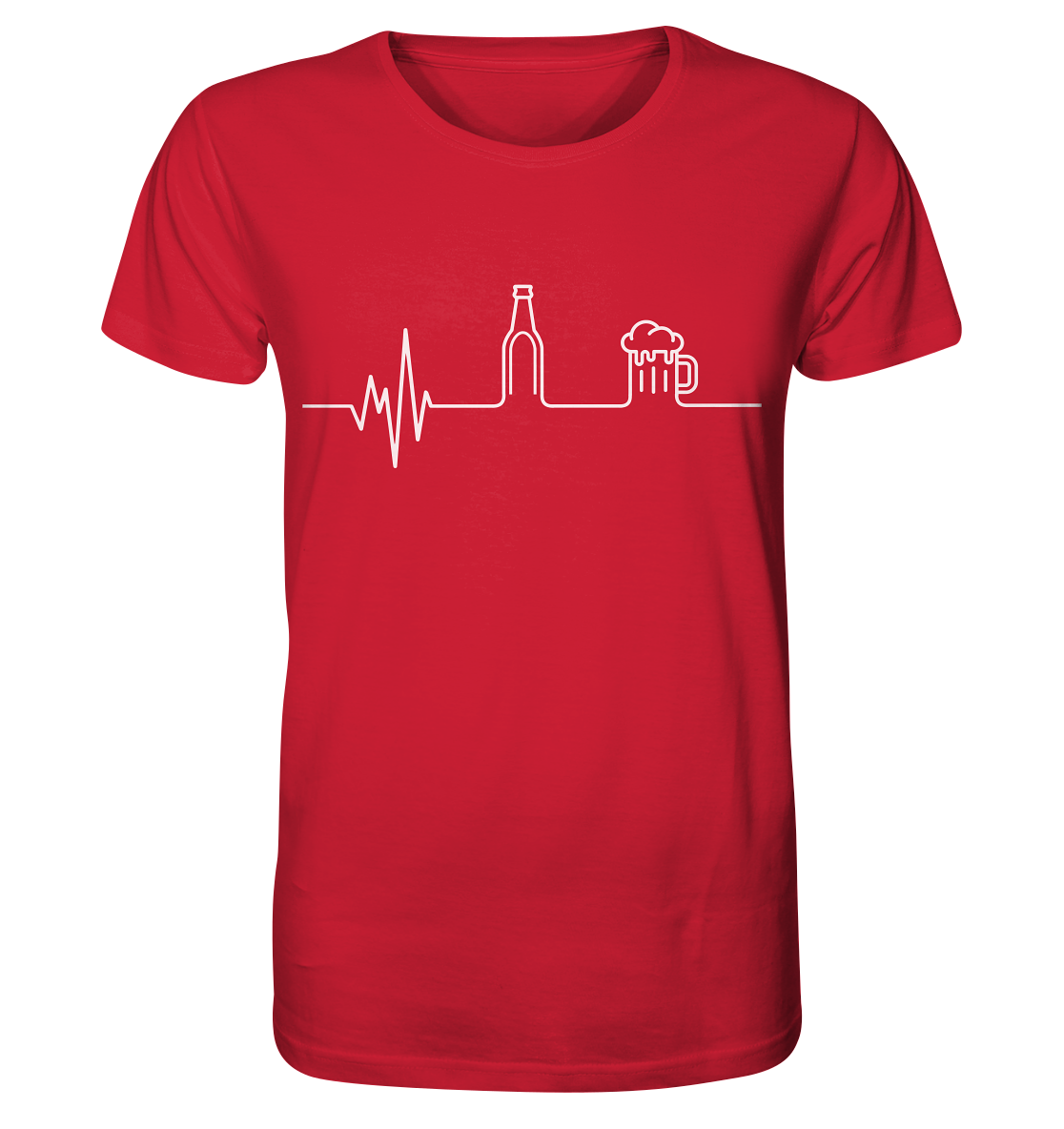 "Bier Herzschlag" - Organic Shirt