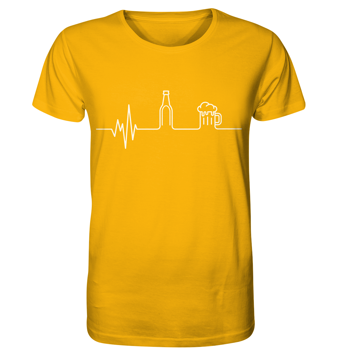 "Bier Herzschlag" - Organic Shirt