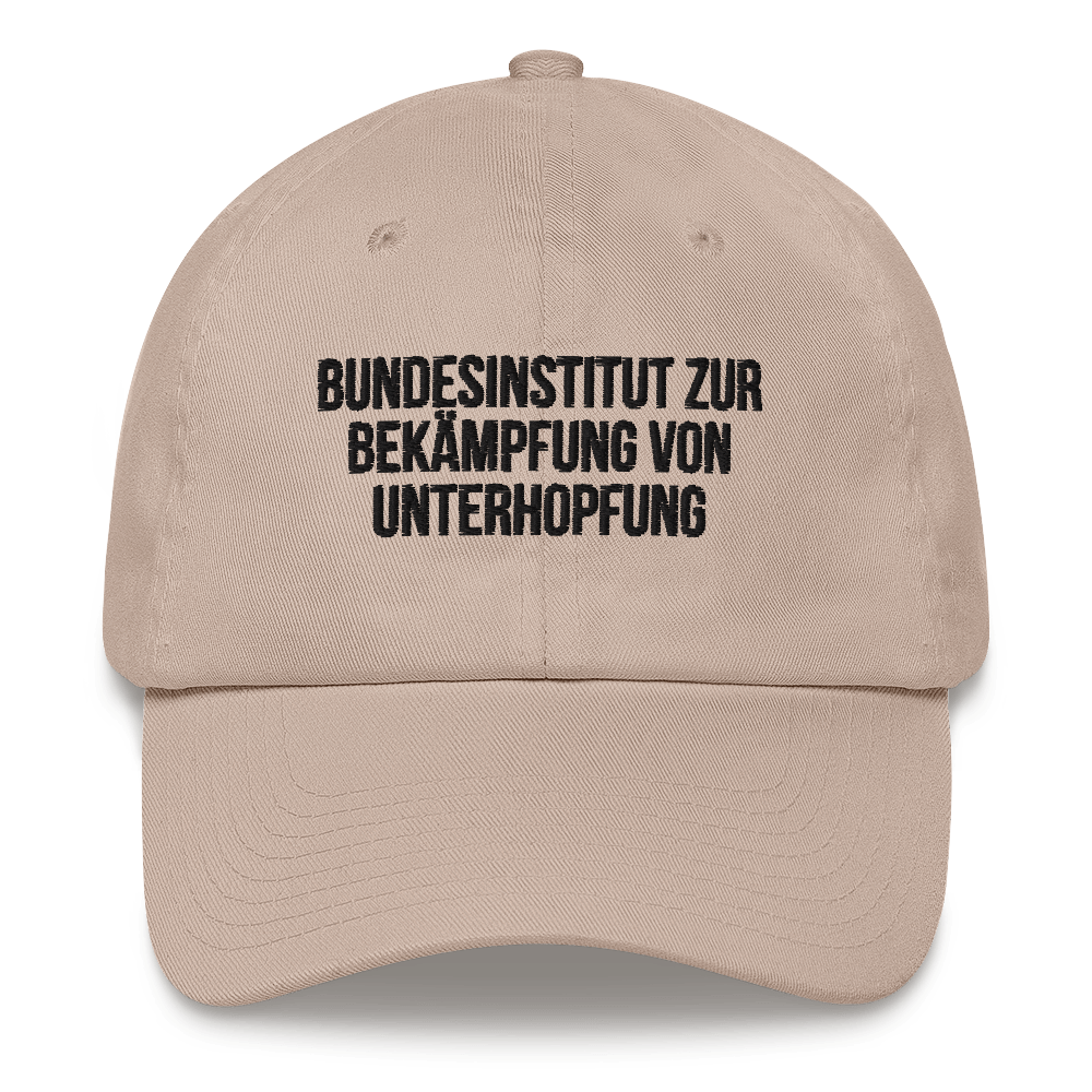 Baseballkappe "Bundesinstitut Zur Bekämpfung Von Unterhopfung"