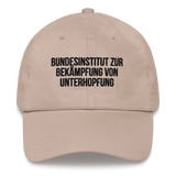 Baseballkappe "Bundesinstitut Zur Bekämpfung Von Unterhopfung"
