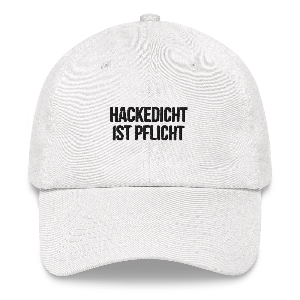 Baseballkappe "Hackedicht Ist Pflicht"