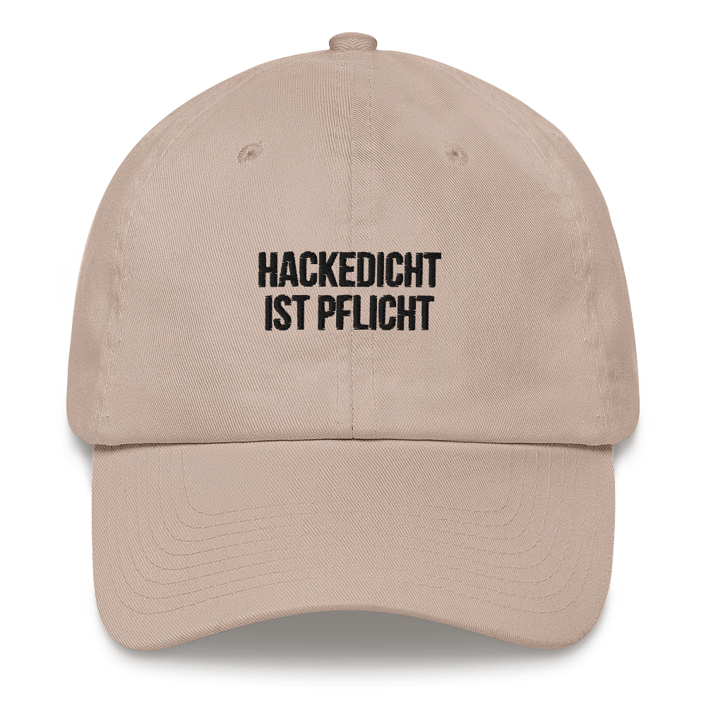 Baseballkappe "Hackedicht Ist Pflicht"