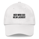 Baseballkappe "Hier Wird Der Helm Lackiert"