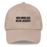 Baseballkappe "Hier Wird Der Helm Lackiert"