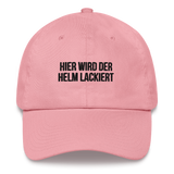 Baseballkappe "Hier Wird Der Helm Lackiert"