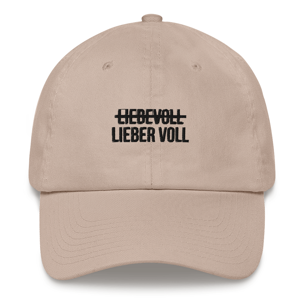 Baseballkappe "Liebevoll / Lieber Voll"