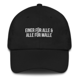 Baseballkappe "Alle Für Malle" schwarz