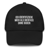 Baseballkappe "Bierfass Ohne Boden" schwarz