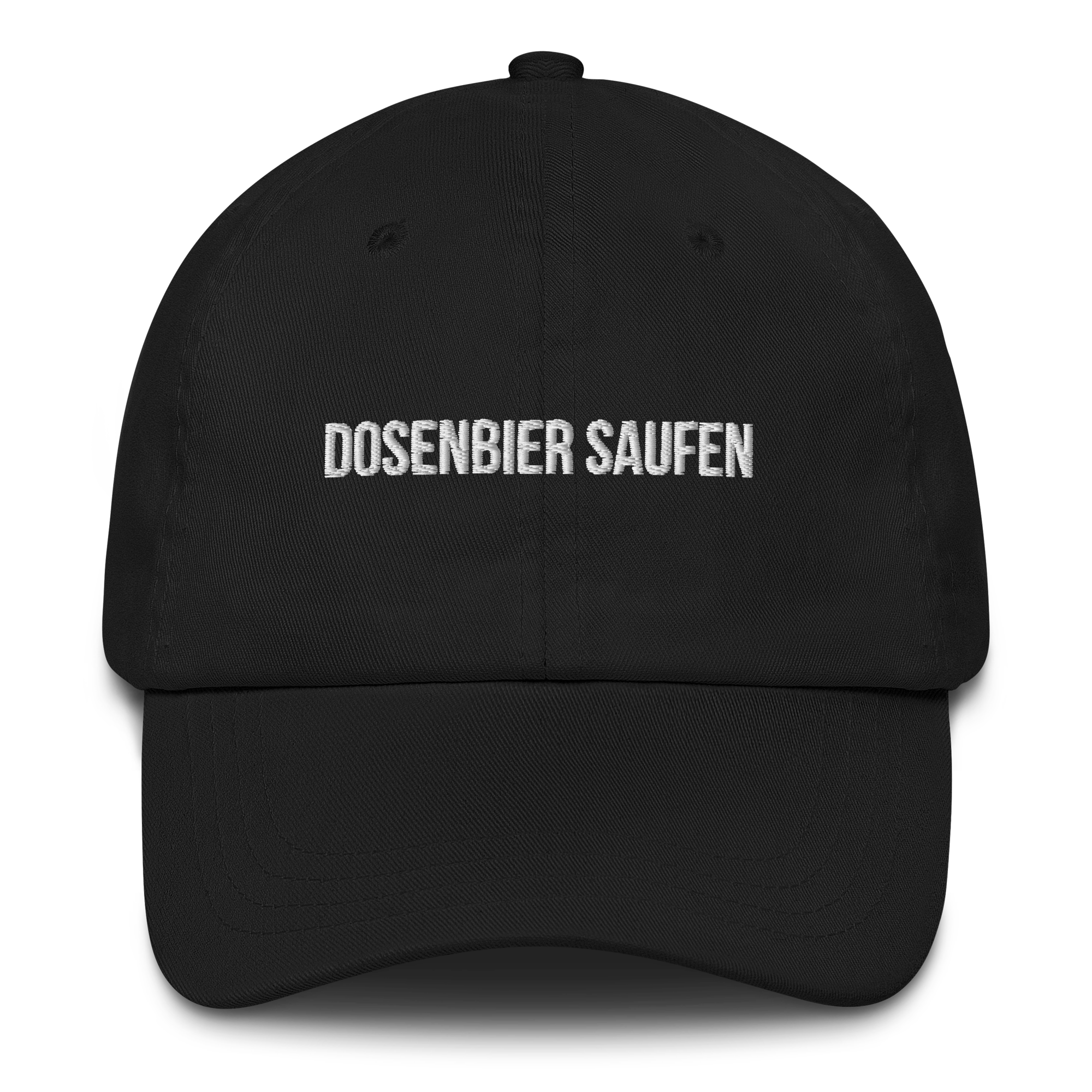 Baseballkappe "Dosenbier Saufen" schwarz