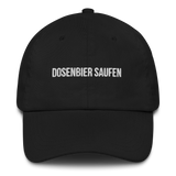 Baseballkappe "Dosenbier Saufen" schwarz