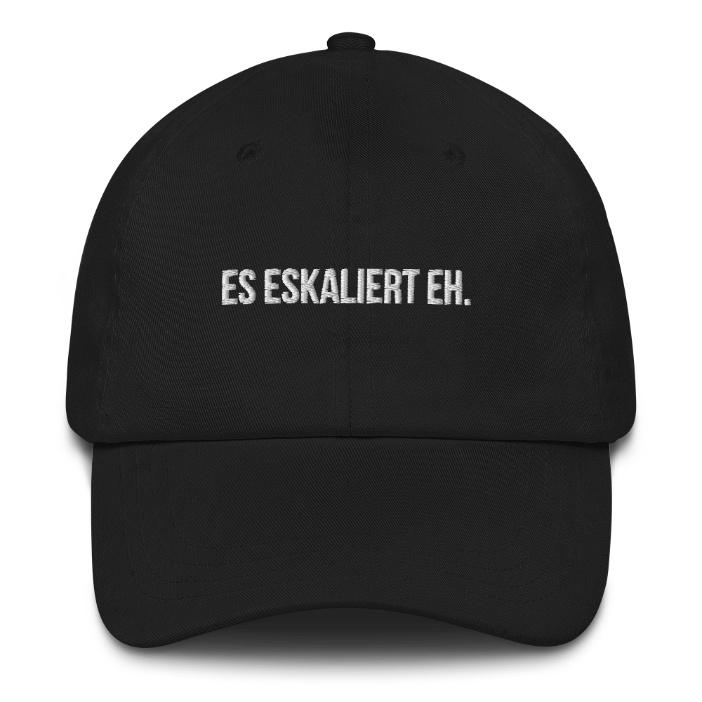 Baseballkappe "Es Eskaliert Eh." schwarz