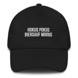 Baseballkappe "Hokus Pokus Biersauf Modus" schwarz