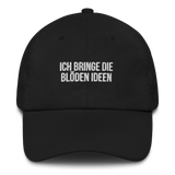 Baseballkappe "Ich Bringe Die Blöden Ideen" schwarz