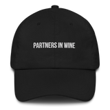 Baseballkappe "Partners In Wine" schwarz