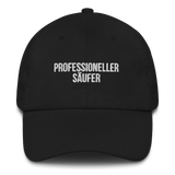 Baseballkappe "Professioneller Säufer" schwarz