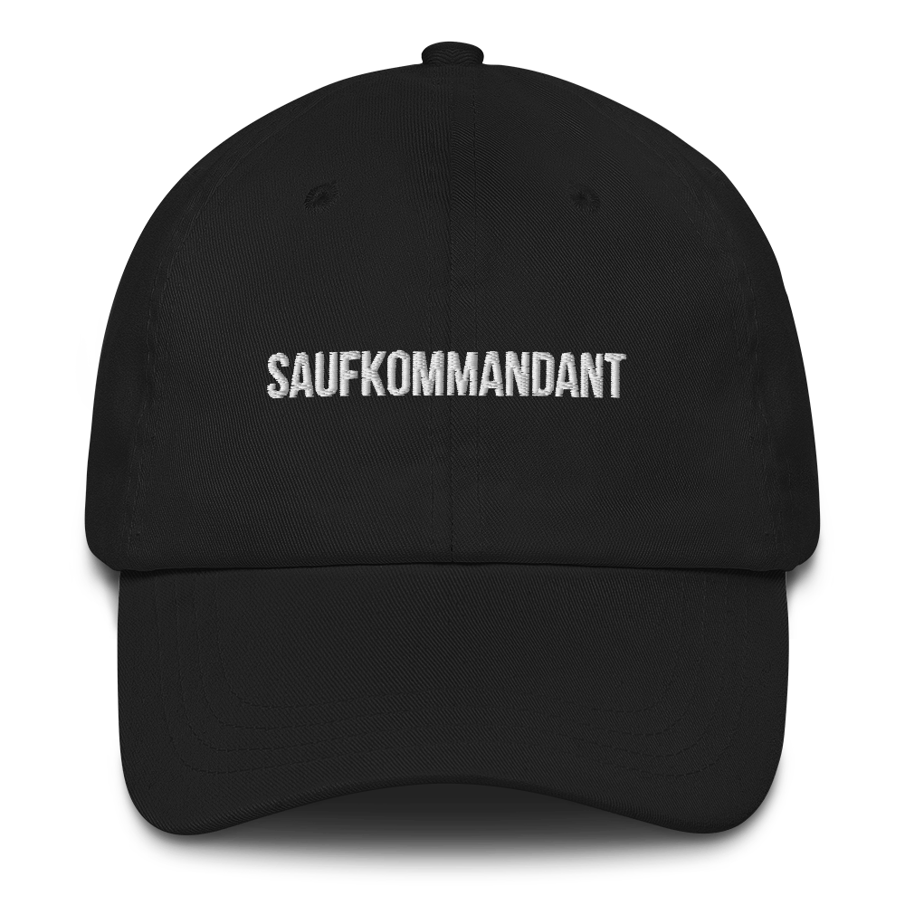 Baseballkappe "Saufkommandant" schwarz