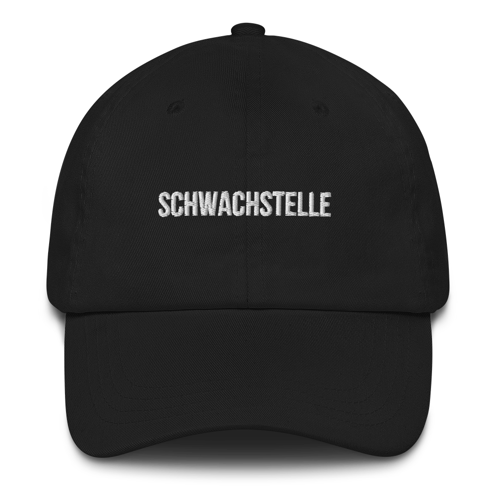 Baseballkappe "Schwachstelle" schwarz