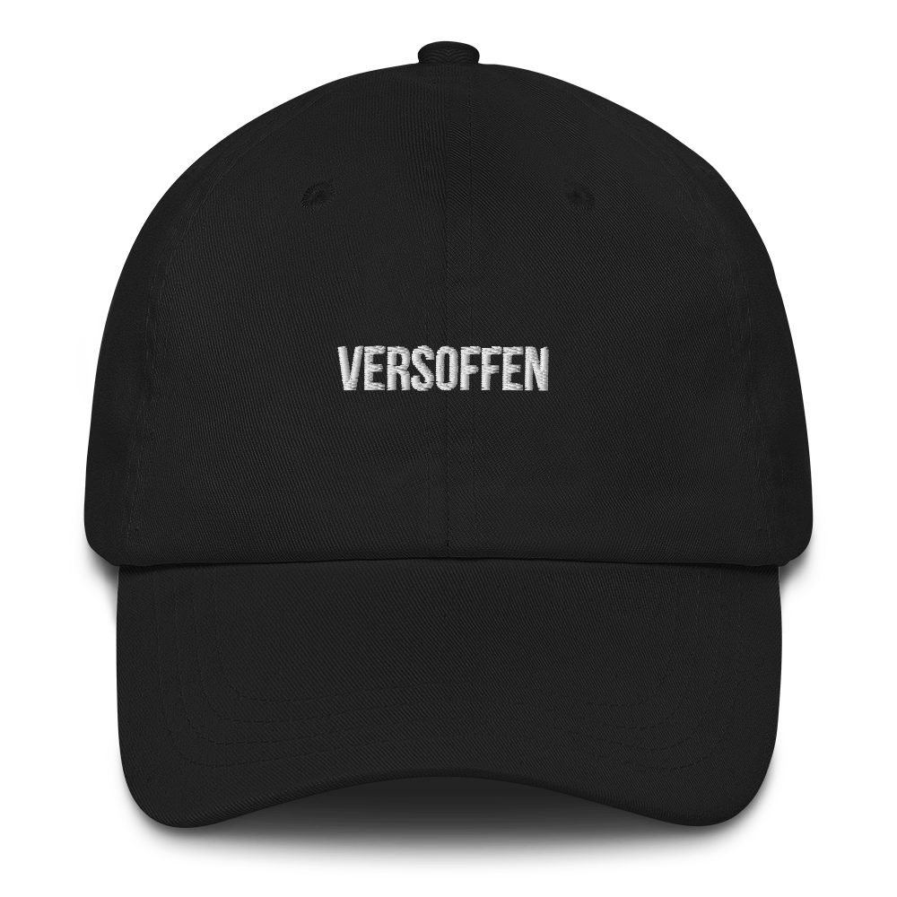 Baseballkappe "Versoffen" schwarz