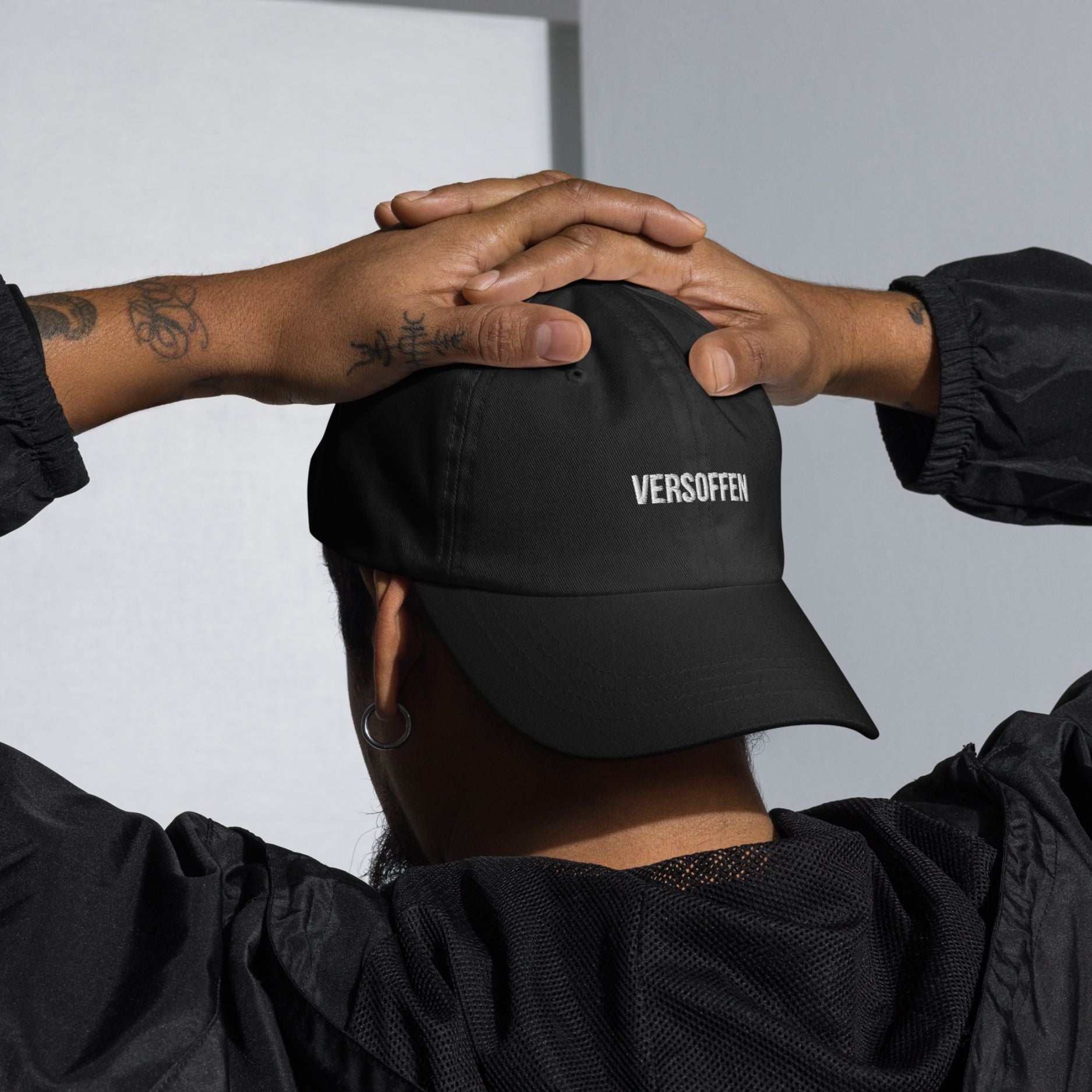 Baseballkappe "Versoffen" schwarz