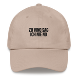 Baseballkappe "Zu Vino Sag Ich Nie No"