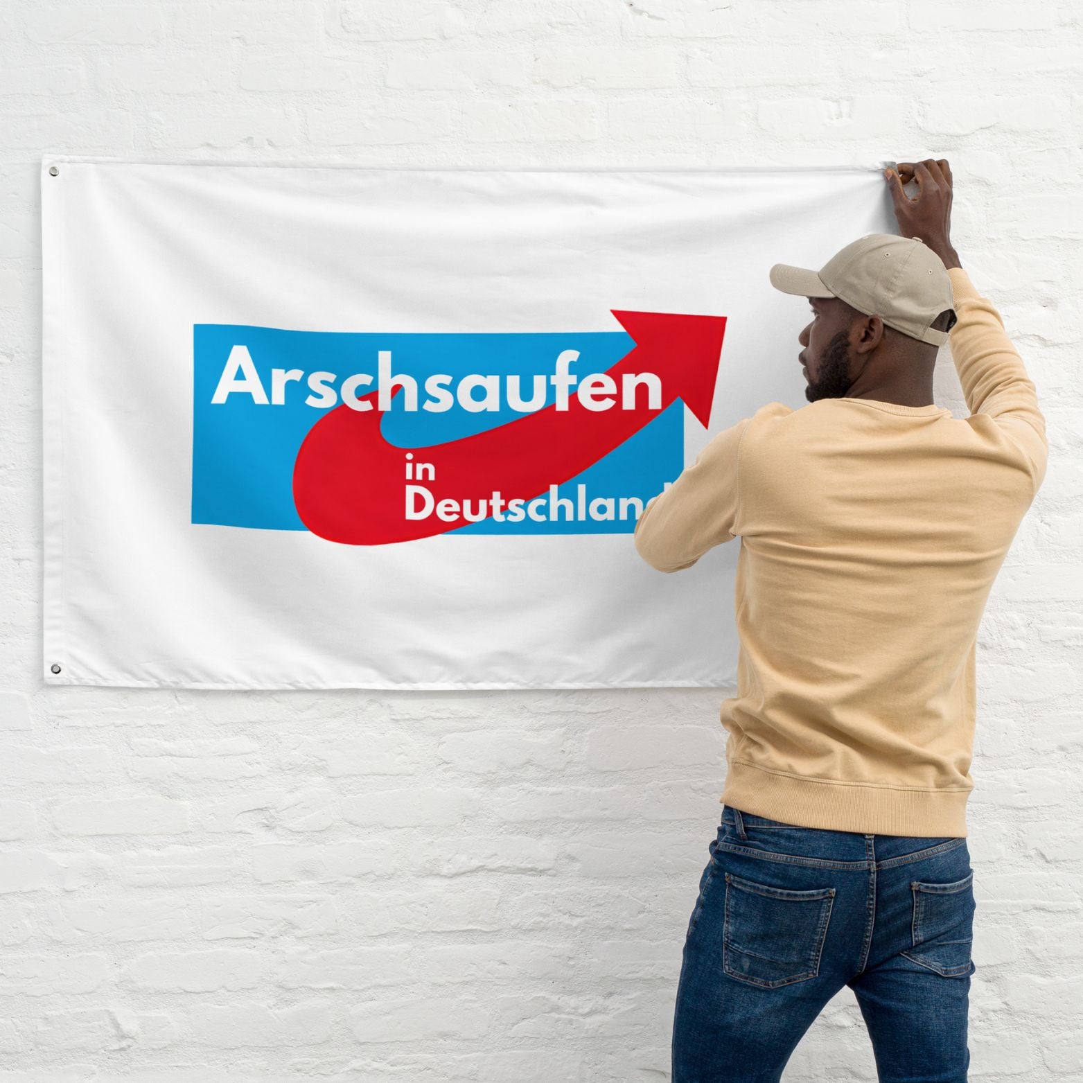 Flagge "Arschsaufen In Deutschland"