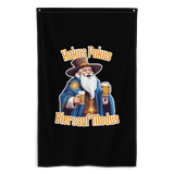 Flagge "Hokus Pokus Biersauf Modus" schwarz