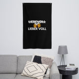 Flagge "Liebevoll / Lieber Voll" schwarz