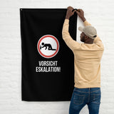 Flagge "Vorsicht Eskalation" schwarz