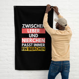 Flagge "Zwischen Leber Und Nierchen..." schwarz