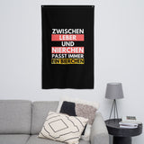 Flagge "Zwischen Leber Und Nierchen..." schwarz