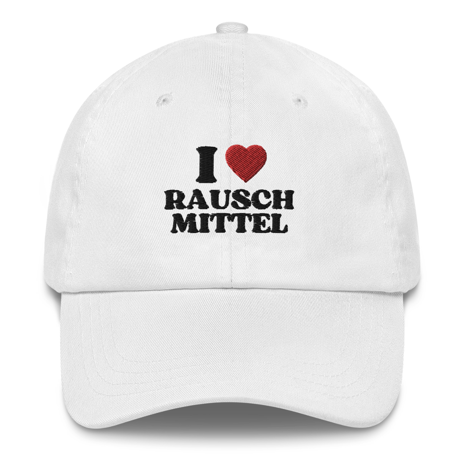 Baseballkappe "I Love Rauschmittel"