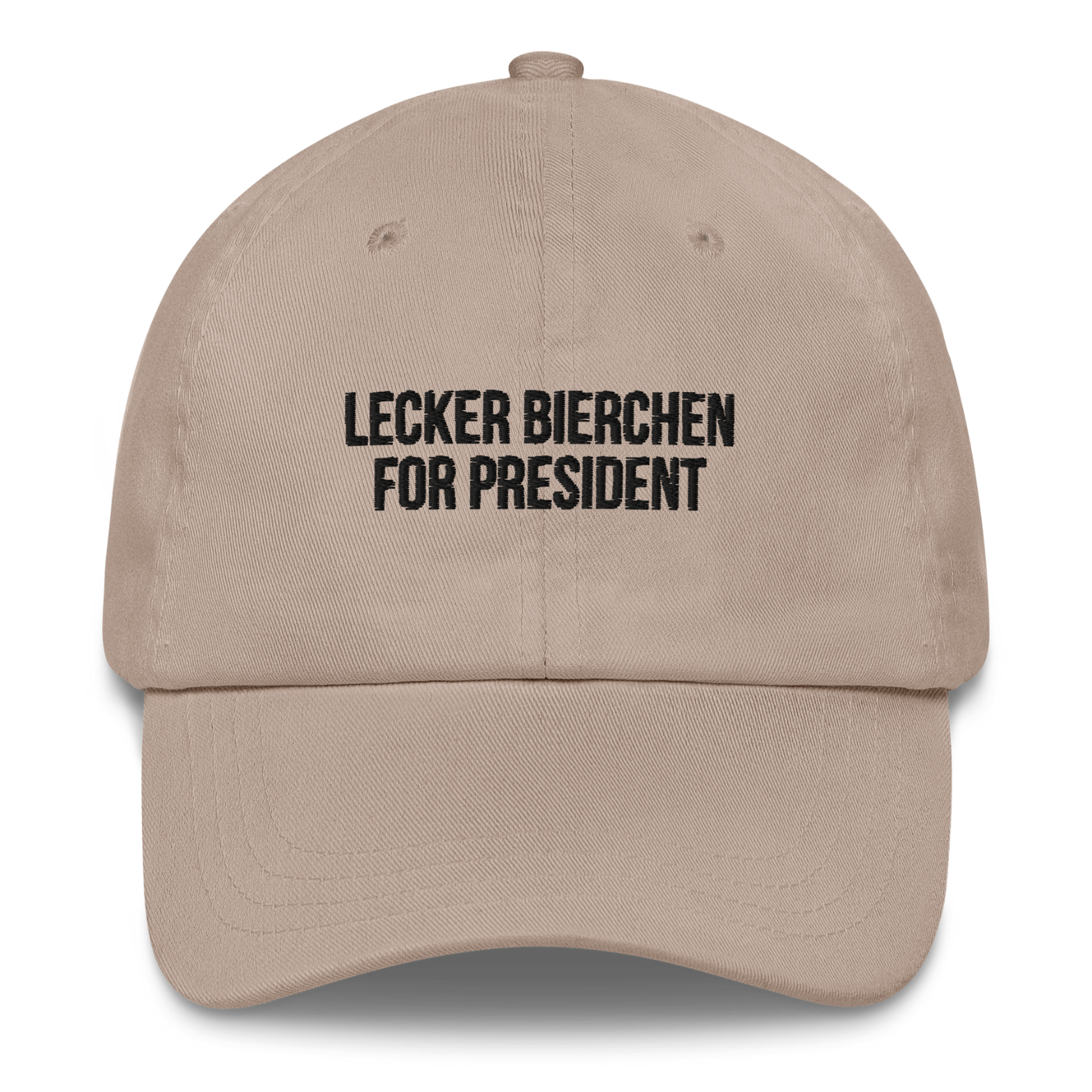 Baseballkappe "Lecker Bierchen For President"