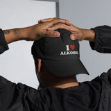 Baseballkappe "I Love Alkohol" schwarz