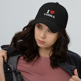 Baseballkappe "I Love Vodka" schwarz