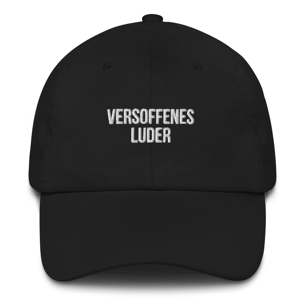 Baseballkappe "Versoffenes Luder" schwarz