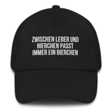 Baseballkappe "Zwischen Leber Und Nierchen..." schwarz