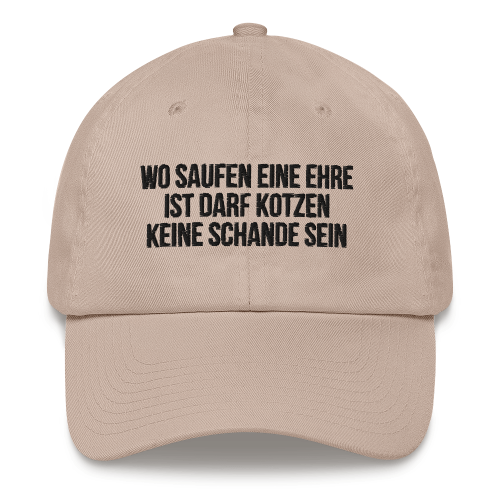 Baseballkappe "Wo Saufen Eine Ehre Ist..."